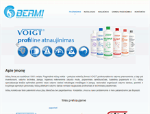 Tablet Screenshot of bermi.lt